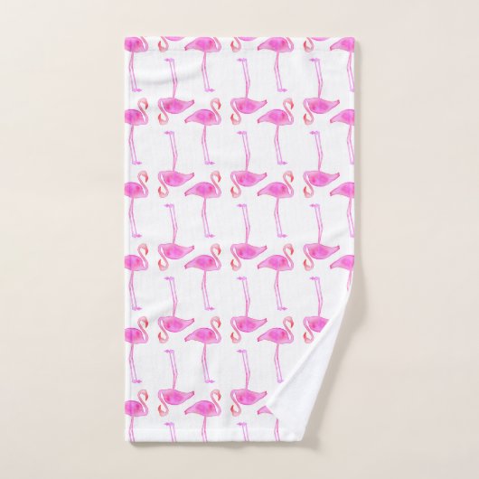 Roze Flamingo patroon Bad Handdoek (Handdoek)
