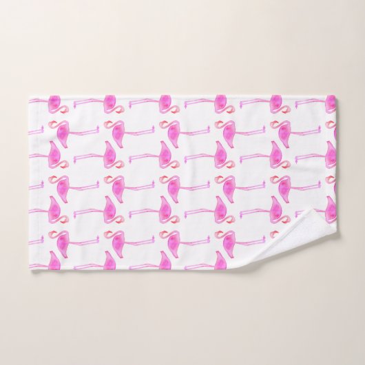 Roze Flamingo patroon Bad Handdoek (Handdoek)