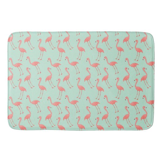 Roze Flamingo patroon Badmat (Voorkant)