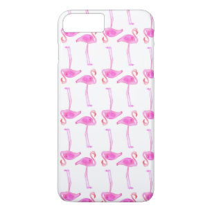 Roze Flamingo patroon iPhone 8 Plus / 7 Plus Hoesje