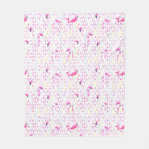 Roze Flamingo Patroon Dekbed Fleece Deken
