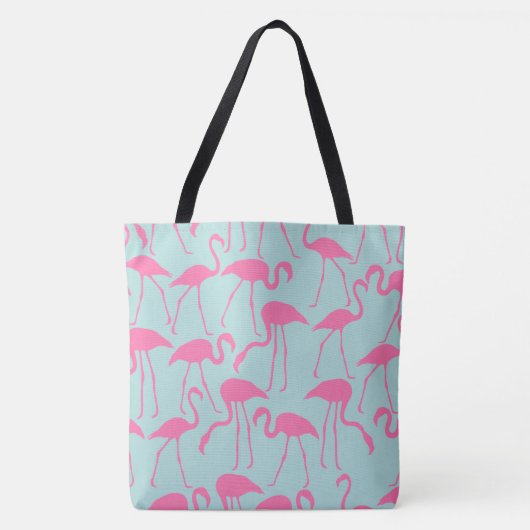Roze Flamingo patroon Draagtas (Voorkant)