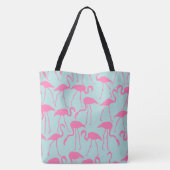 Roze Flamingo patroon Draagtas (Achterkant)