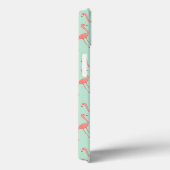 Roze Flamingo patroon | Jouw namen toevoegen Case-Mate iPhone Case (Achterkant / Rechts)