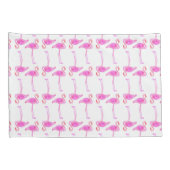 Roze Flamingo patroon Kussensloop (Achterkant-Rechts)