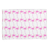 Roze Flamingo patroon Kussensloop (Voorkant-Rechts)