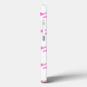 Roze Flamingo patroon | Monogram Case-Mate iPhone Case (Achterkant / Links)
