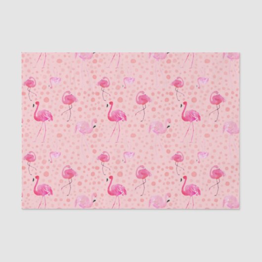 Roze Flamingo patroon papier (Voorkant)