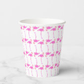 Roze Flamingo patroon Papieren Bekers (Achterkant)