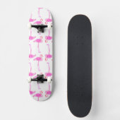 Roze Flamingo patroon Skateboard (Voorkant)