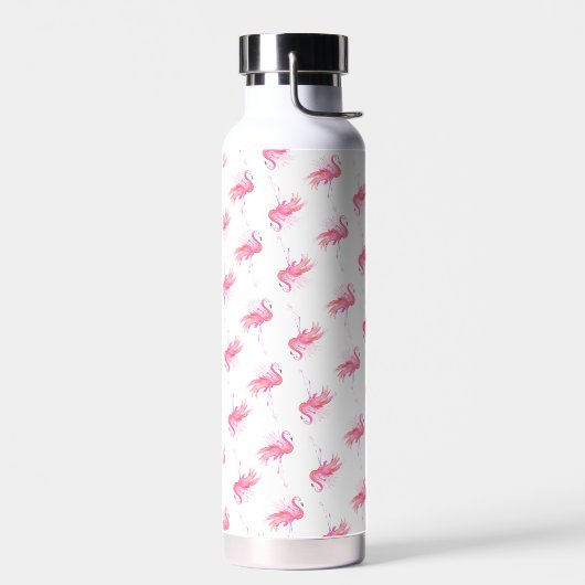 Roze Flamingo patroon Waterfles (Links)