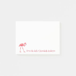 Roze Flamingo personaliseert Post-it Nota's Post-it® Notes