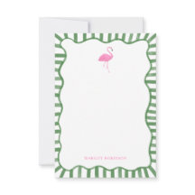 Roze Flamingo Persoonlijk Briefpapier Notitiekaart