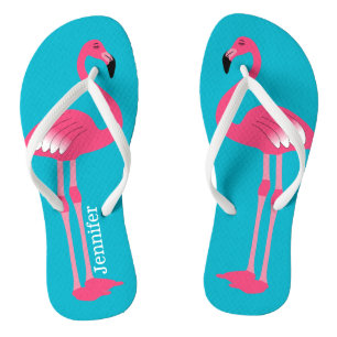 Roze Flamingo Persoonlijke Teenslippers