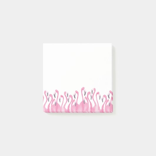 Roze Flamingo post-it noten Post-it® Notes (Voorkant)