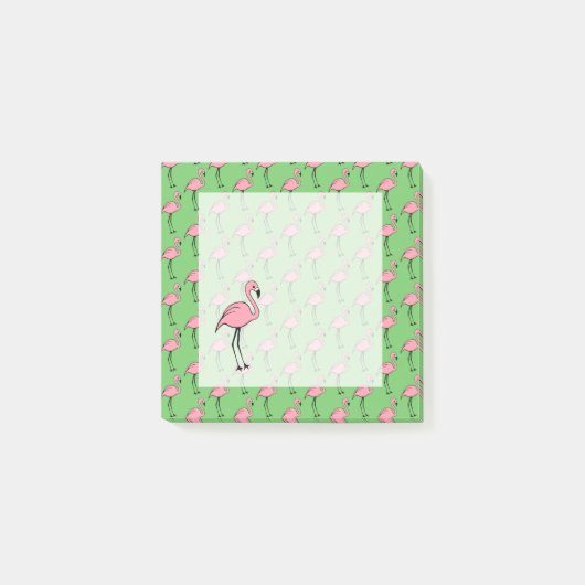 Roze Flamingo Post It Notes Gift (Voorkant)