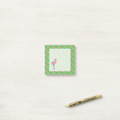 Roze Flamingo Post It Notes Gift (Op bureau)