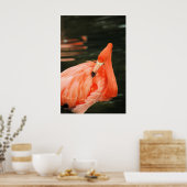 Roze Flamingo Poster (Keuken)