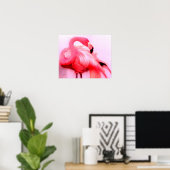 Roze Flamingo Poster (Thuiskantoor)