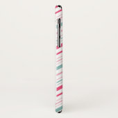 Roze Flamingo Santa Hat Candy Canes and Holly Case-Mate iPhone Case (Achterkant/links)