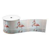 Roze flamingo schaatsen lint (Spoel)
