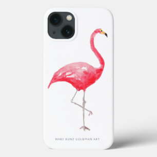Roze Flamingo Schattig Tropische Vogel Regenwoud iPhone 13 Hoesje