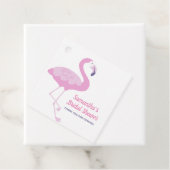 Roze Flamingo Schattige Bruids Shower Bedankt Bedankjes Labels (In situ)