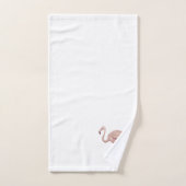 Roze Flamingo Schilderij Badhanddoek Set Bad Handdoek (Handdoek)