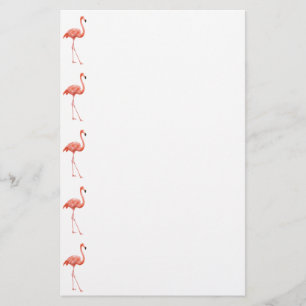 Roze Flamingo Simple Pattern Briefpapier