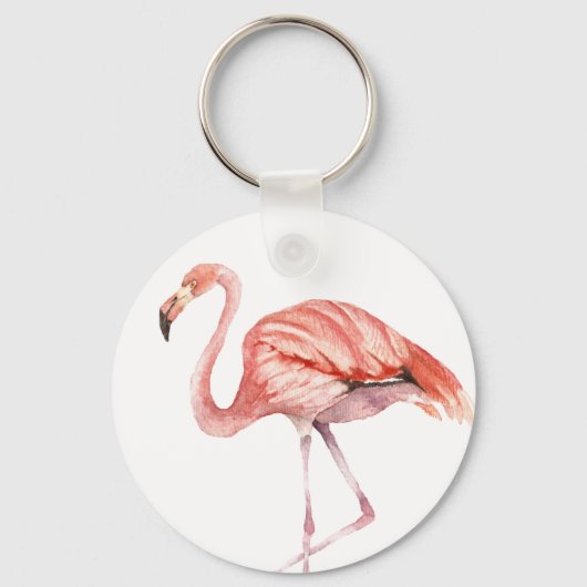 Roze Flamingo Sleutelhanger (Voorkant)