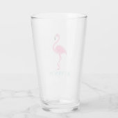 Roze Flamingo Speciaal glas Tumbler (Achterkant)