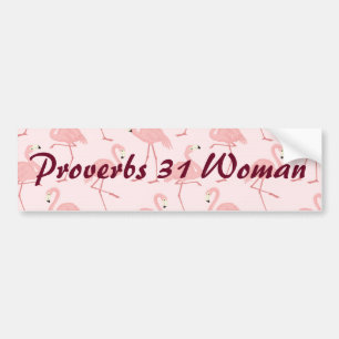 roze flamingo spreekwoorden 31 vrouw bumpersticker