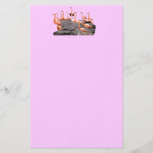 Roze flamingo Stationery Briefpapier