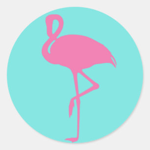 Roze Flamingo Sticker
