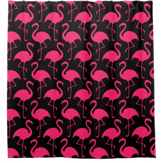 Roze Flamingo Stijl Douchegordijn (Voorkant)