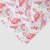 Roze flamingo strandpatroonweefsel tissuepapier (Detail)