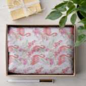 Roze flamingo strandpatroonweefsel tissuepapier (Geschenk)