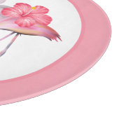 Roze flamingo strandroze flamingo snijplank (Hoek)