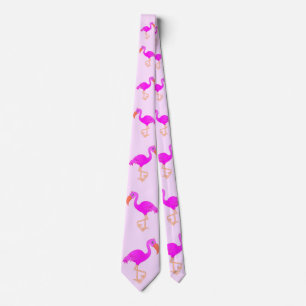Roze Flamingo Stropdas Happy Party
