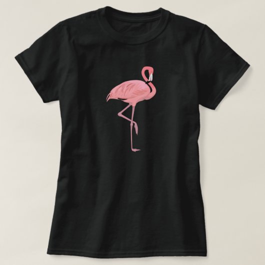 Roze Flamingo T-shirt (Design voorkant)