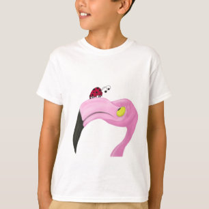 roze flamingo t-shirt