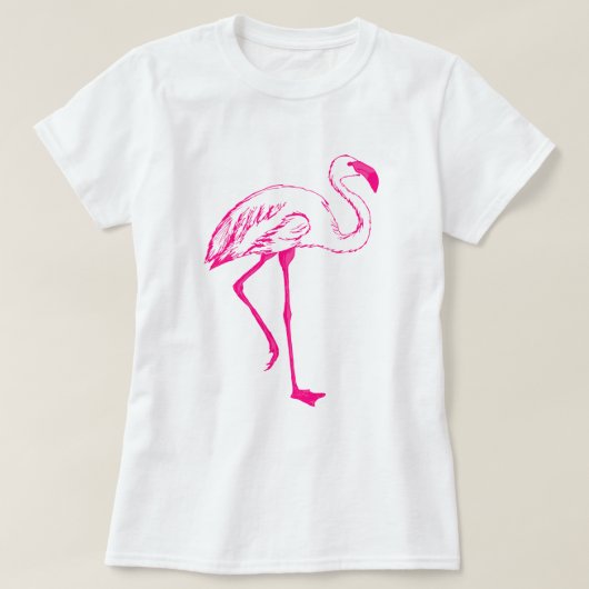 roze flamingo T-Shirt (Design voorkant)