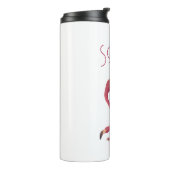  roze flamingo thermosbeker (Gedraaid links)