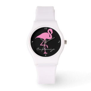Roze flamingo Thunder_Cove Classic Horloge