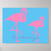 Roze flamingo Thunder_Cove Poster (Voorkant)