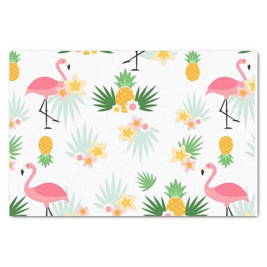 Roze Flamingo Tissuepapier