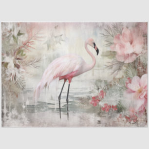 Roze Flamingo Tissuepapier