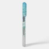 Roze Flamingo Tropical Beach Modern voegt Jouw naa Case-Mate iPhone Case (Achterkant / Rechts)