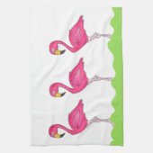 Roze Flamingo Tropical Flamingos Bird Towel Theedoek (Verticaal)