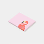 Roze Flamingo Tropical Theme Sticky Notebooks Post-it® Notes (Schuin)